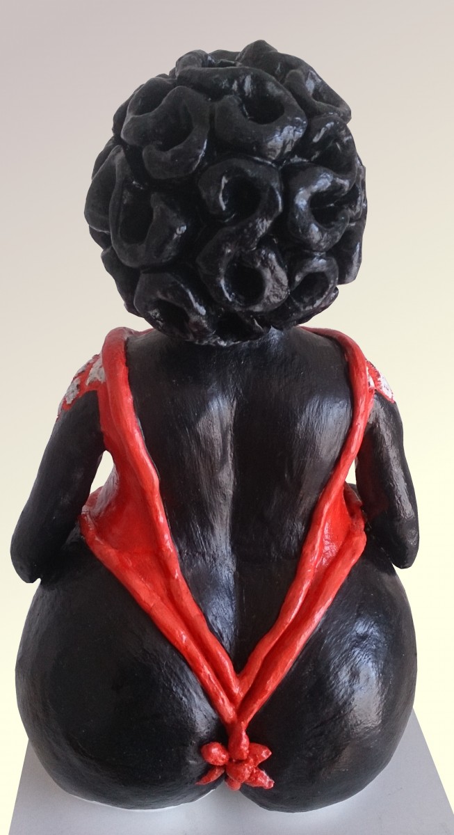 Artist Elisa Höhne - sculpture  Virge (back side)